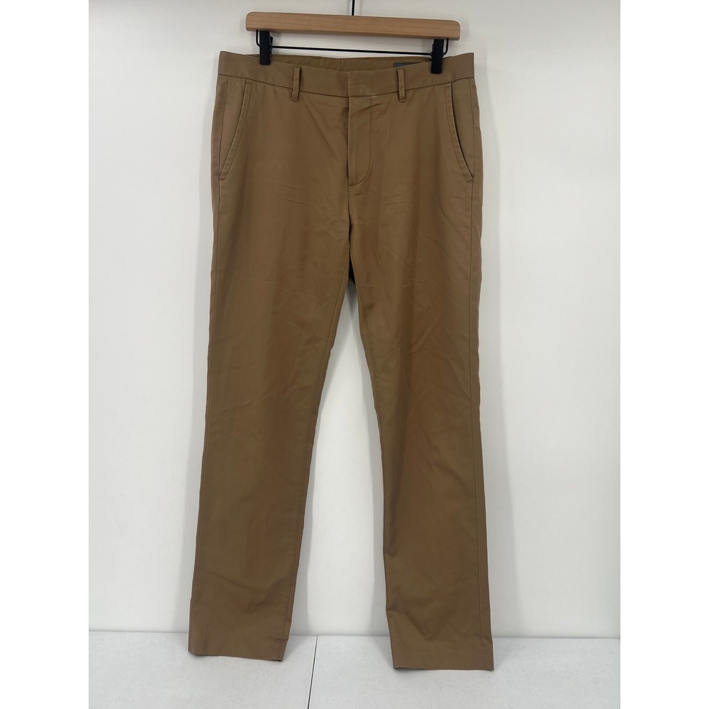 Bonobos Size 32 Thursday Tailored Fit Tan Brown Cotton Chino Dress Pants